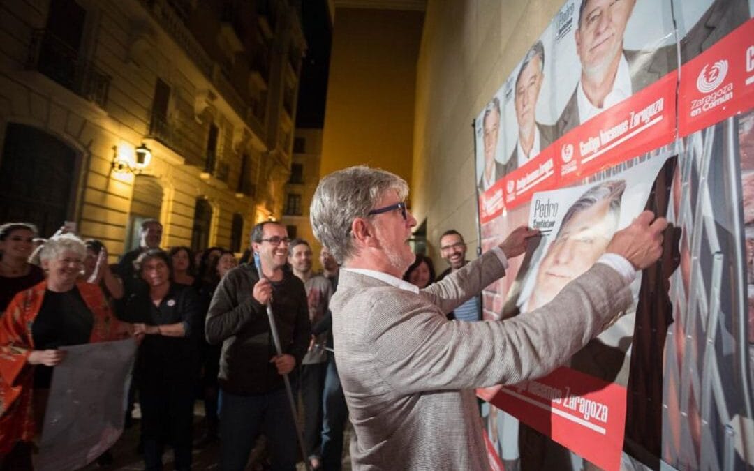 pancarta electoral