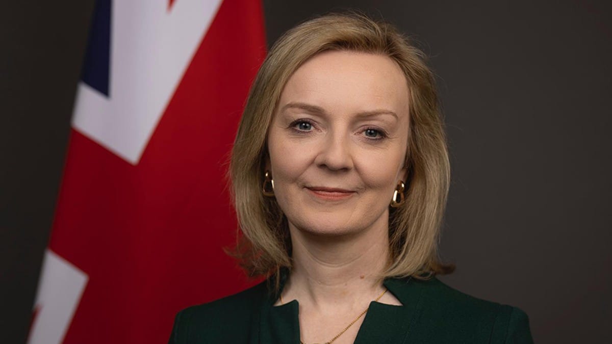 Liz Truss, primera ministra de Reino Unido. 