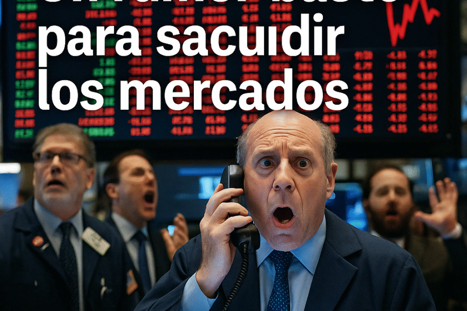 Wall Street cayó por un simple rumor