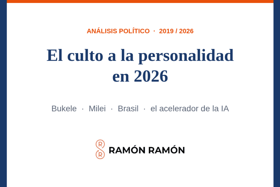 El culto a la personalidad en 2026: Bukele, Milei, Brasil y el acelerador de la IA. Análisis de Ramón Ramón